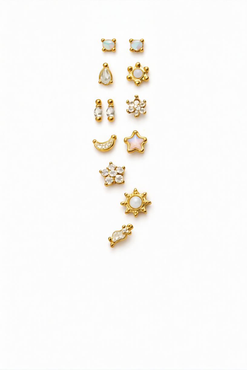 Collection de boucles d'oreilles