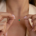 Collier pierres en émeraude