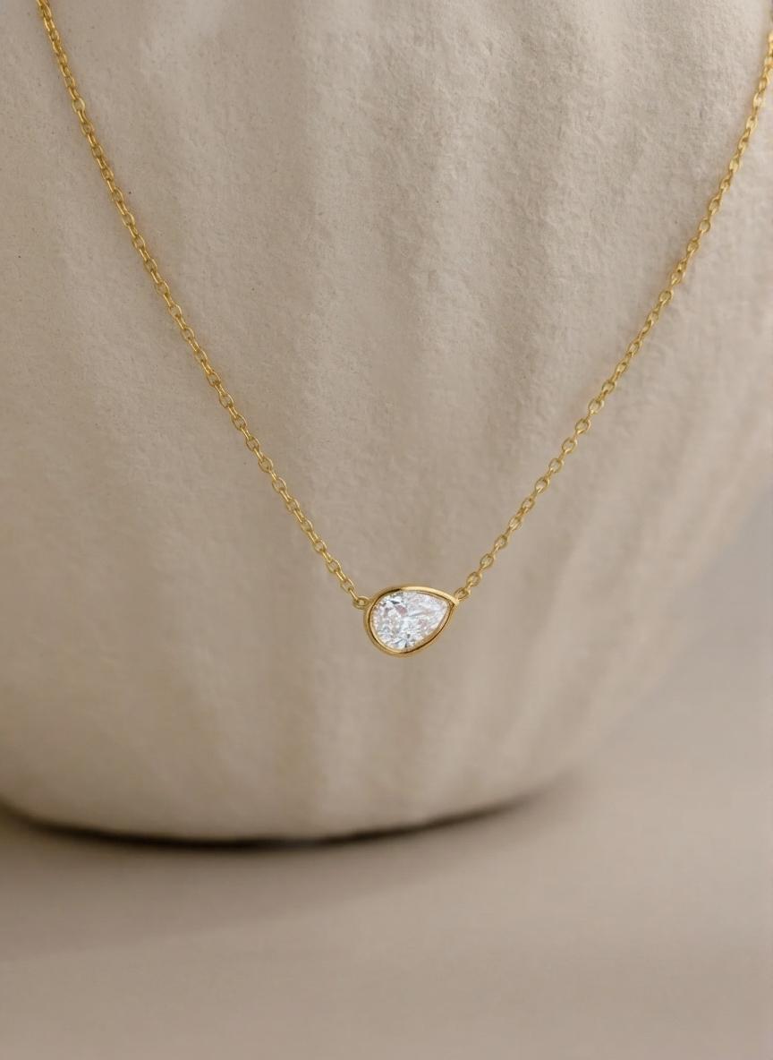 Collier goutte de diamant