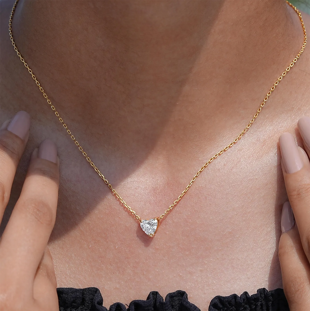 collier Diamant Cœur Promesse