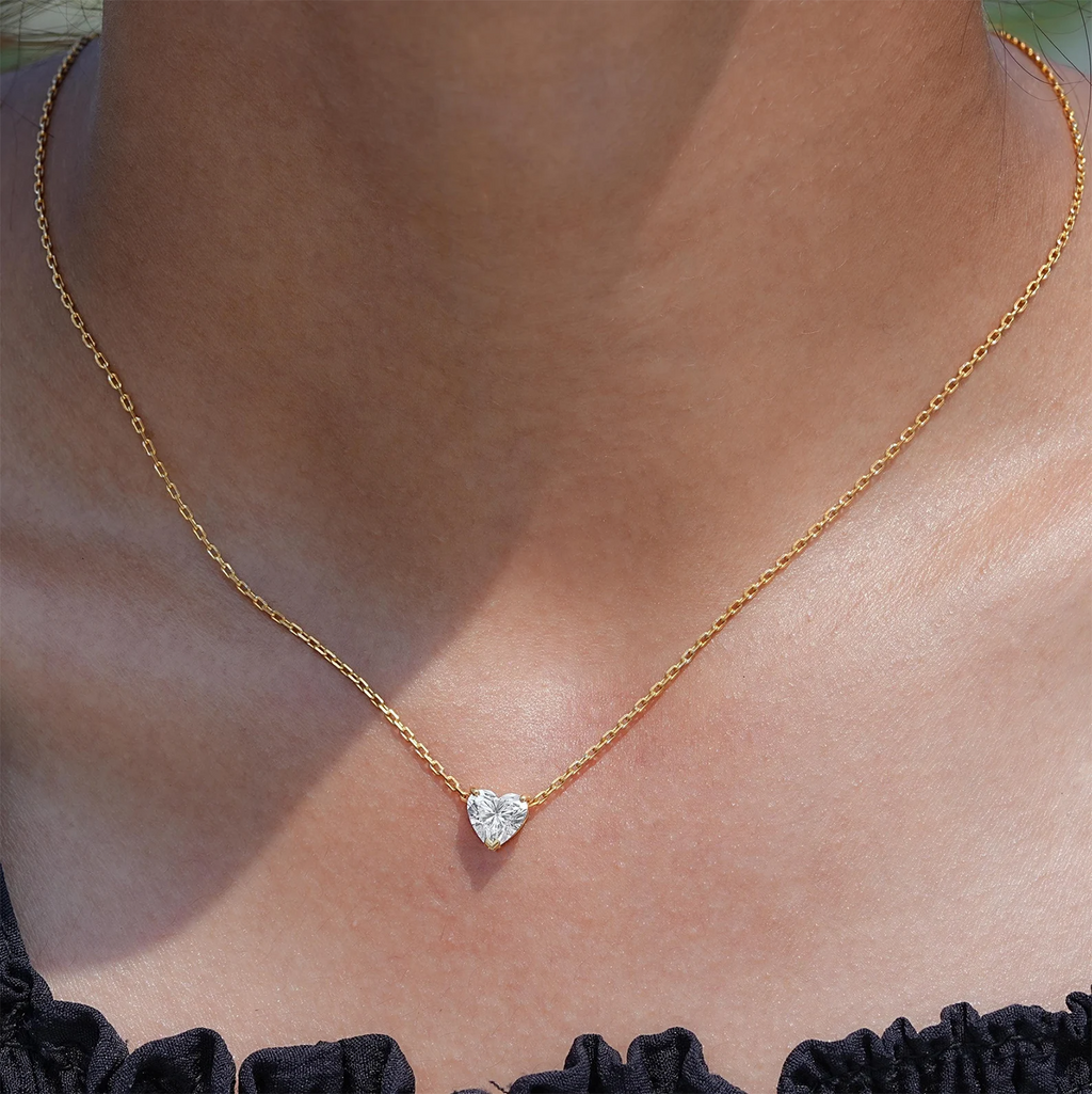 collier Diamant Cœur Promesse