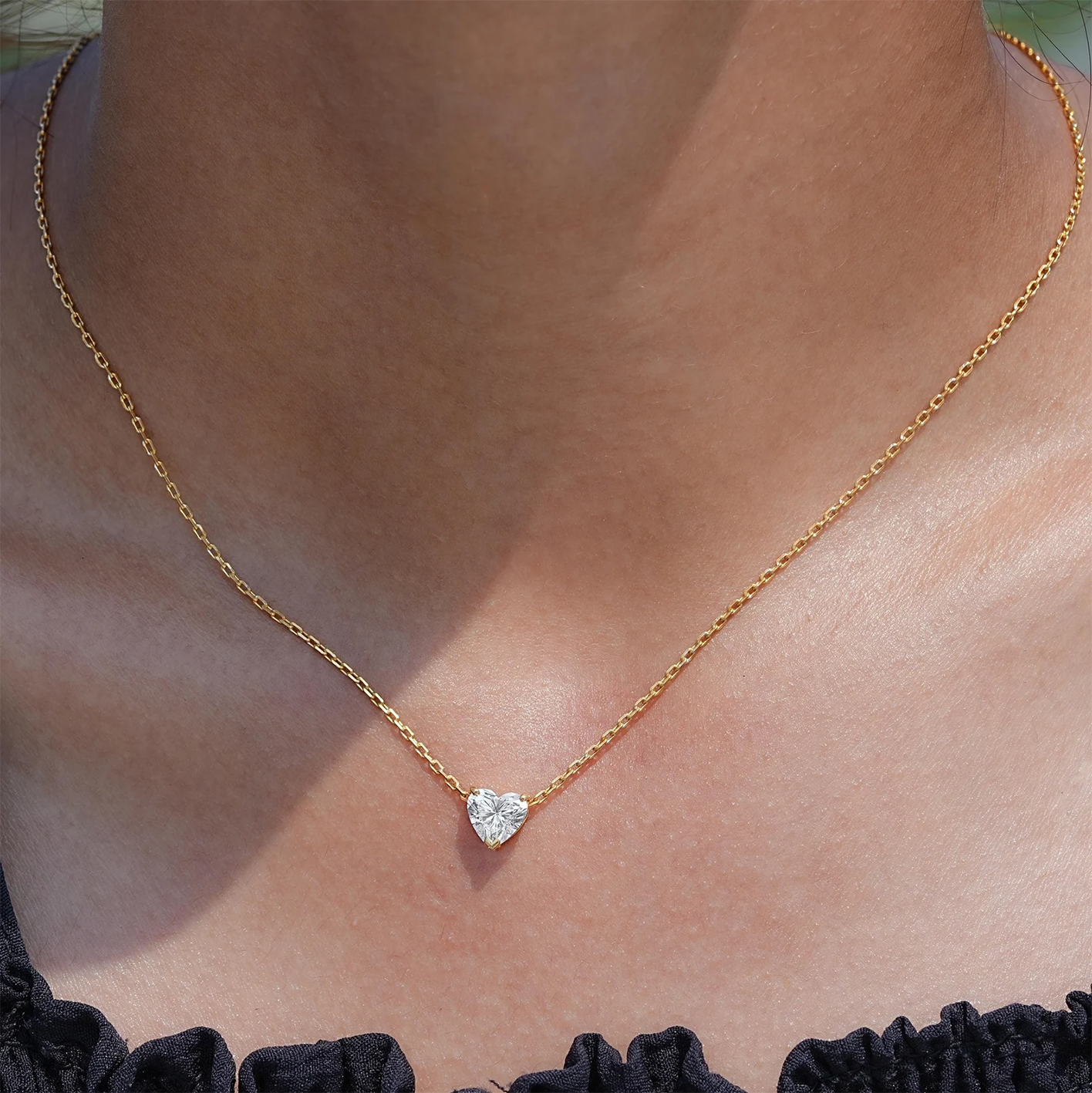 collier Diamant Cœur Promesse