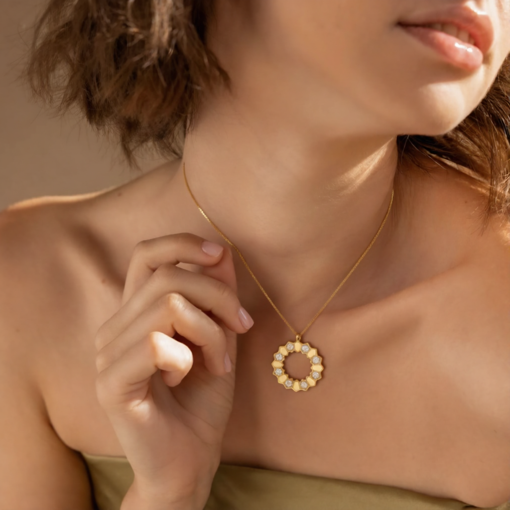 Collier nid d'abeille
