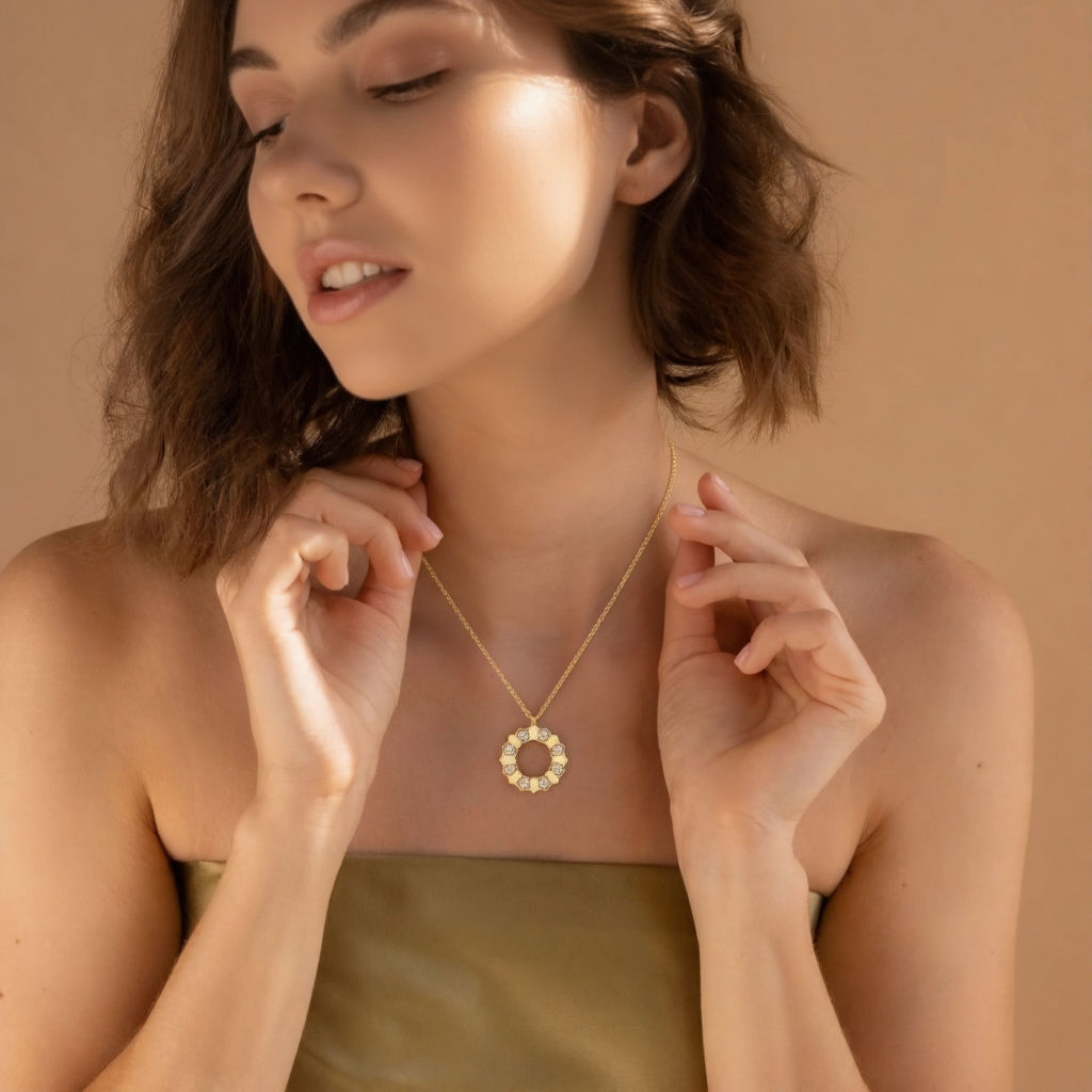 Collier nid d'abeille