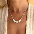 Collier aigue-marine naturelle