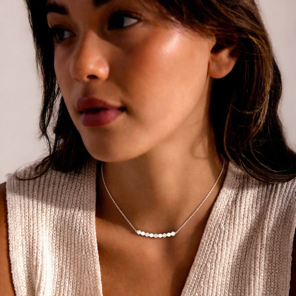 Collier nid d'abeille
