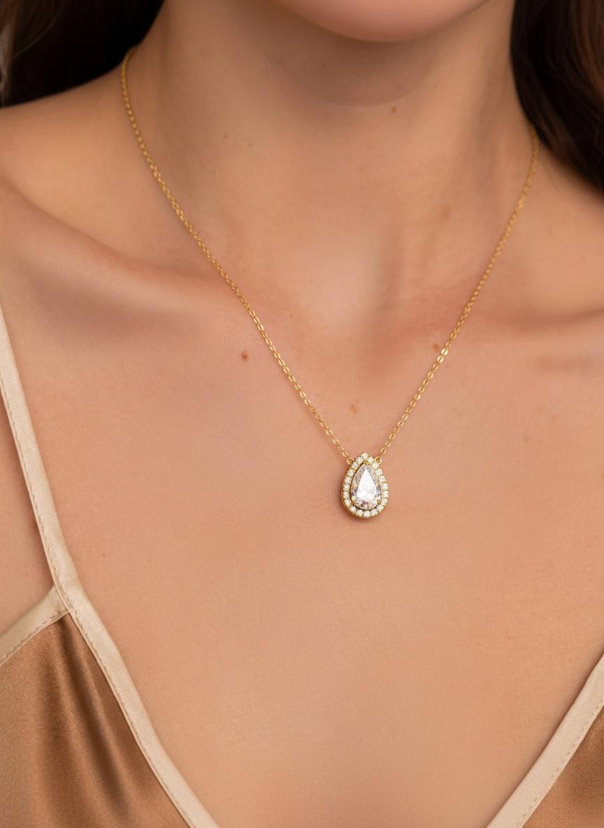 Collier pierre de larme