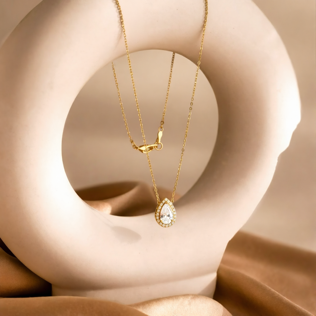 Collier pierre de larme