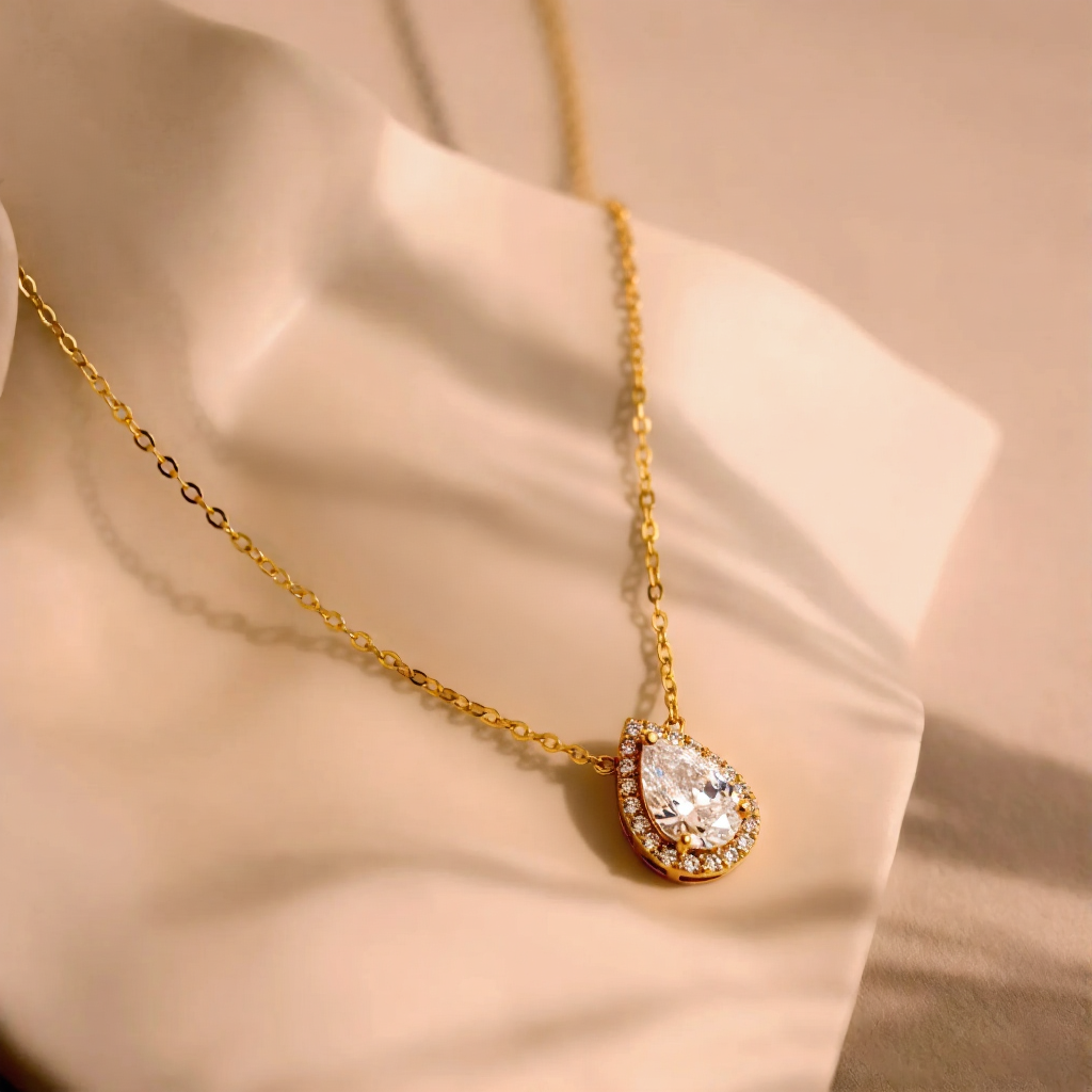 Collier pierre de larme