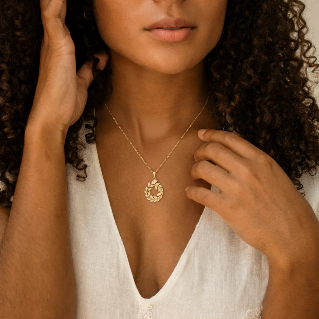 Collier couronne de fleurs