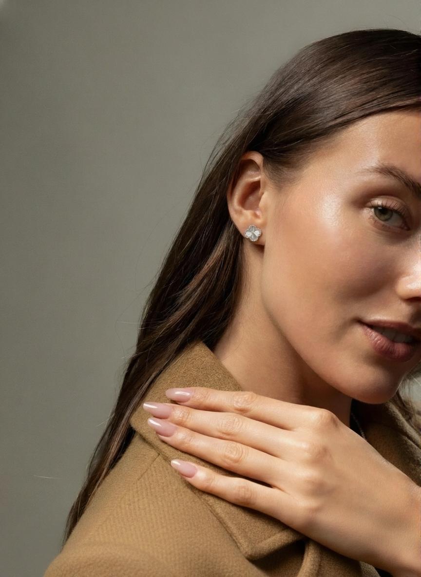 Boucles d'oreilles trèfle