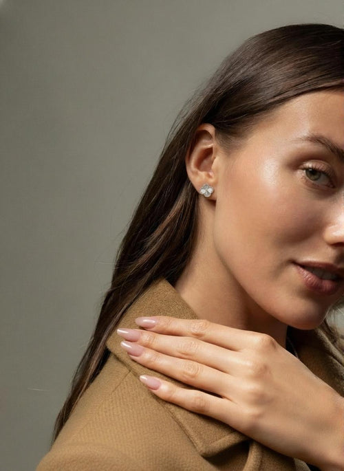 Boucles d'oreilles trèfle