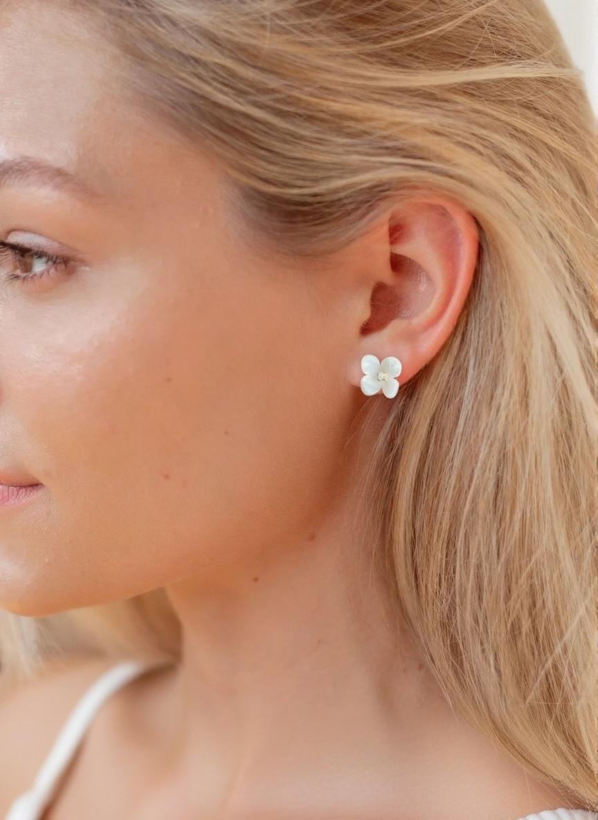 Boucles d'oreilles en forme de trèfle