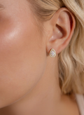 Boucles d'oreilles fines en forme de larme