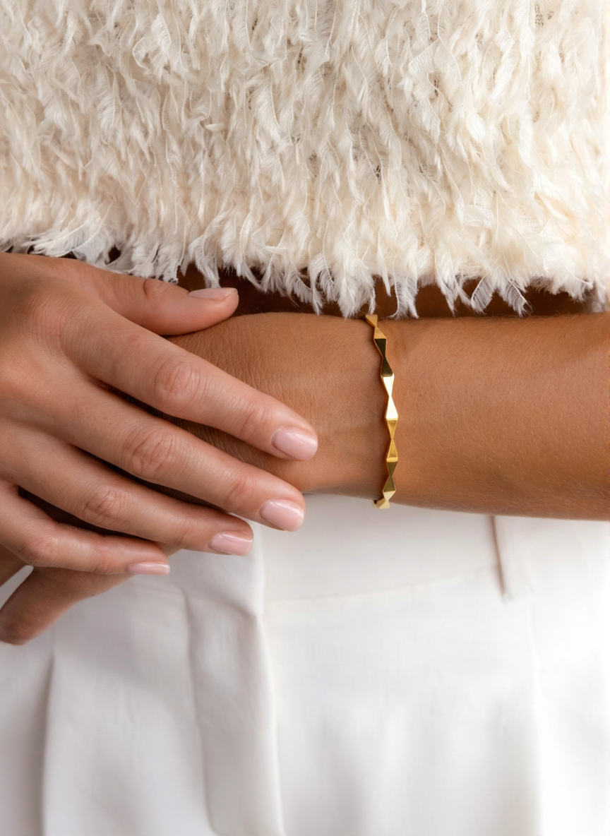 Bracelet losanges allongés