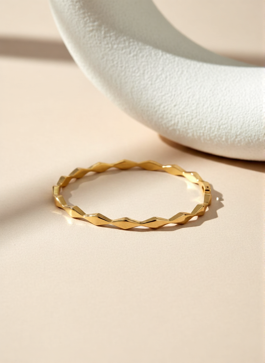 Bracelet losanges allongés