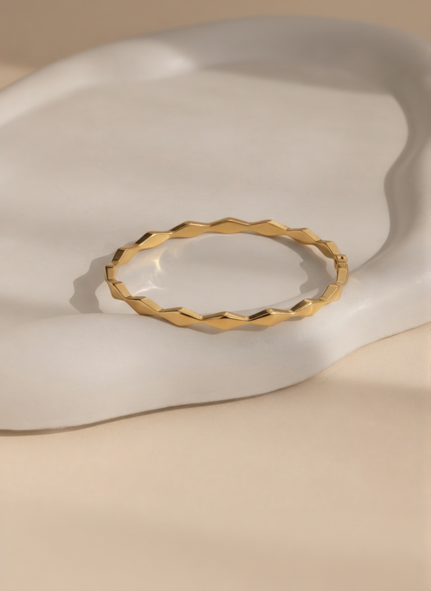 Bracelet losanges allongés