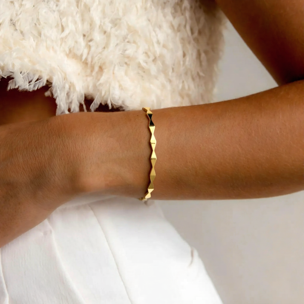 Bracelet losanges allongés