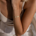 Bracelet coulissant à trois diamants