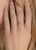 Bague réglable en diamant