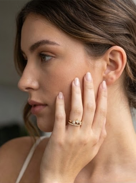 Bague réglable en diamant