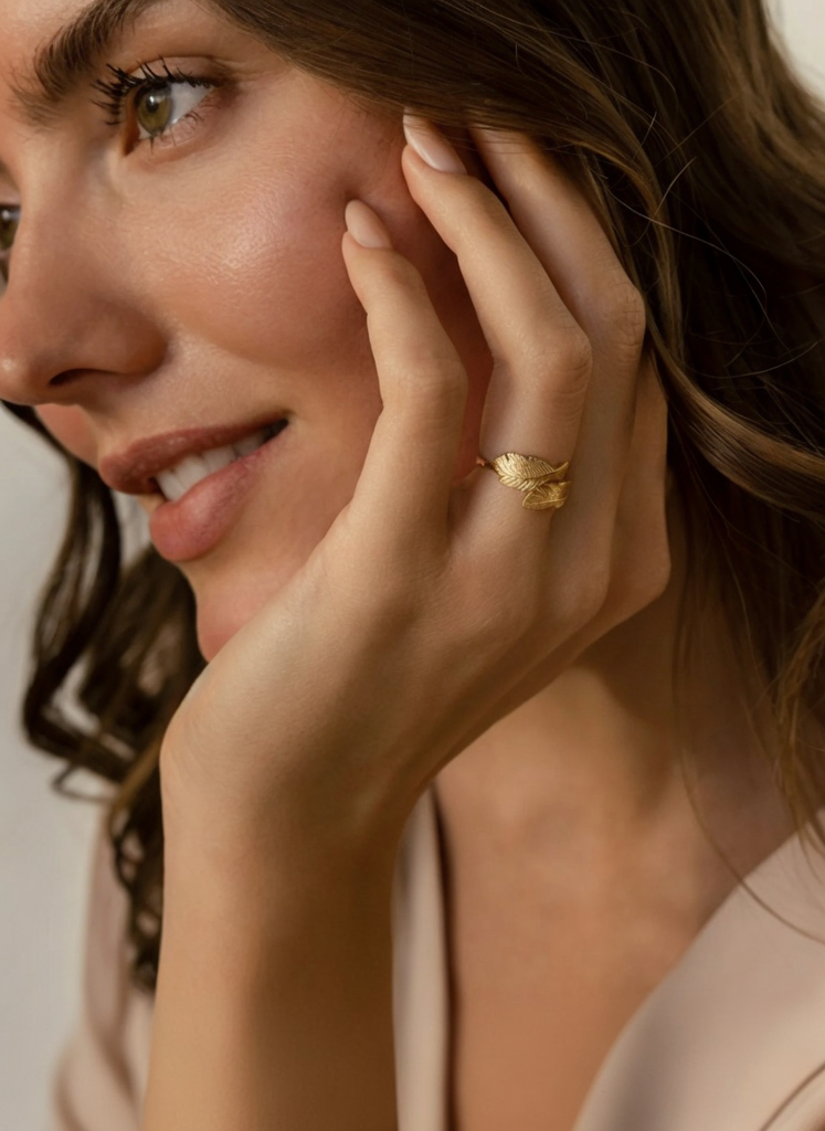 Bague plume d'ange