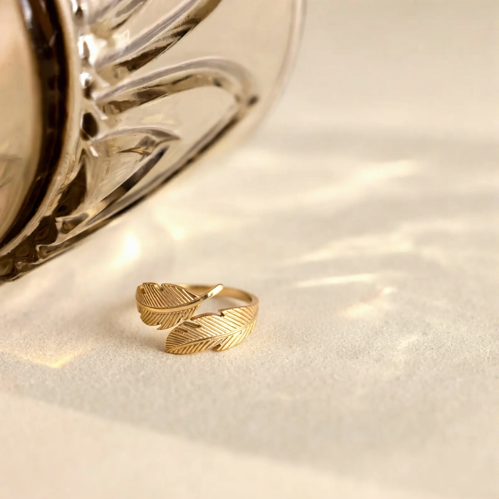 Bague plume d'ange