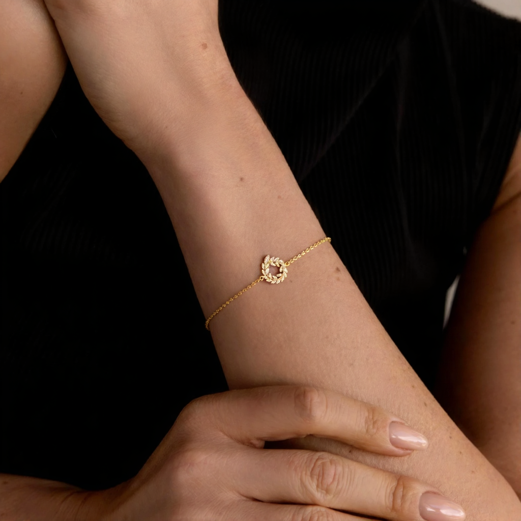 Bracelet couronne de fleurs